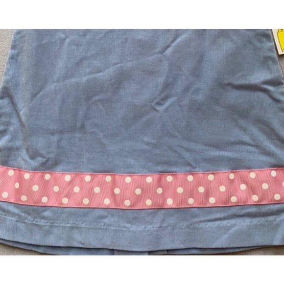 Castles & Crowns 4T NWT lavender blue/purple corduroy dress pink ribbon - Picture 3 of 4